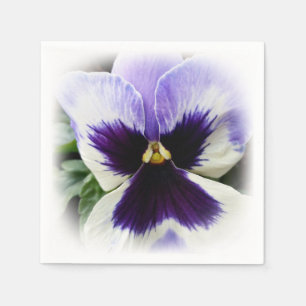 Serviette En Papier violet profond sur blanc