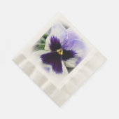 Serviette En Papier violet profond sur blanc (Coin)