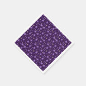 Serviette En Papier Violet Stars Violet Starry Baby shower de nuit (Coin)