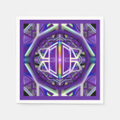 Serviette En Papier Violet W3 (Devant)