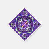 Serviette En Papier Violet W3 (Coin)