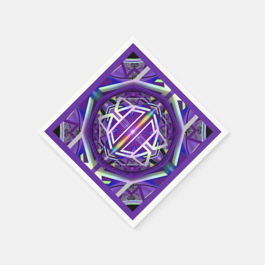 Serviette En Papier Violet W3 (Coin)