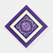 Serviette En Papier Violet W3 (Coin)