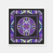 Serviette En Papier Violet W3 (Devant)