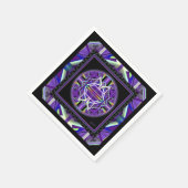 Serviette En Papier Violet W3 (Coin)