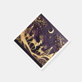 Serviette En Papier Violet Winter Whimsy – Moonlit Deer Christmas (Coin)