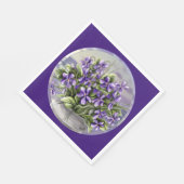 Serviette En Papier violettes dans un bocal de lune (Coin)