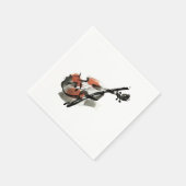 Serviette En Papier Violon (Coin)