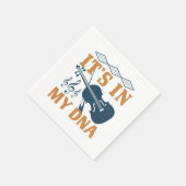 Serviette En Papier Violon - C'est dans mon ADN (Coin)