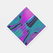 Serviette En Papier Violon de musique Abstraite Considérant (Coin)