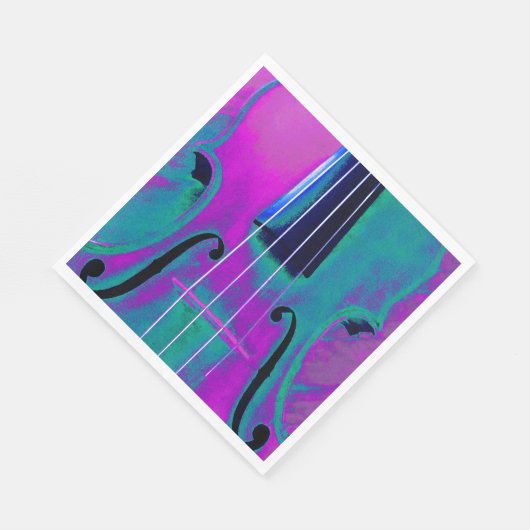 Serviette En Papier Violon de musique Abstraite Considérant (Coin)