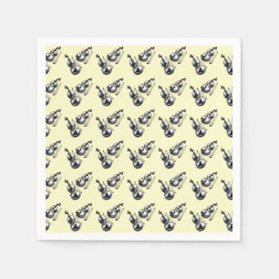 Serviette En Papier Violons