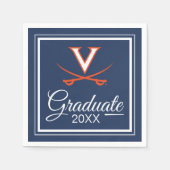 Serviette En Papier Virginia Cavaliers | Graduation (Devant)