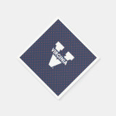 Serviette En Papier Virginia Cavaliers Points de Polka (Coin)