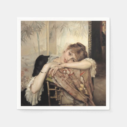 Serviette En Papier Virginie (La Parisienne) (par Albert Edelfeel) (Devant)