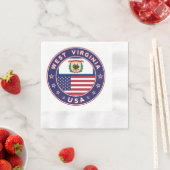 Serviette En Papier Virginie-Occidentale (En situation)