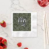 Serviette En Papier Virgo Zodiac Connexion Olive Green Camion numériqu (En situation)