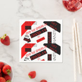 SERVIETTE EN PAPIER VIRUS CORONA (En situation)