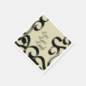 Serviette En Papier Vis, Amour, Rire (Coin)
