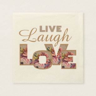 Serviette En Papier Vis, Rire, amour