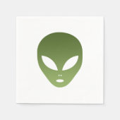 Serviette En Papier Visage Alien extraterrestre (Devant)