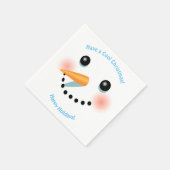 Serviette En Papier Visage de motoneige mignon (Coin)