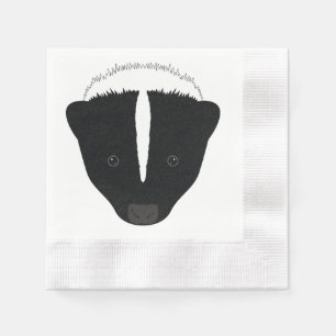 Serviette En Papier Visage de mouffette
