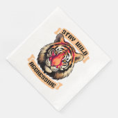 SERVIETTE EN PAPIER VISAGE DE TIGRE (Coin)