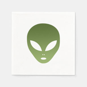 Serviette En Papier Visage étranger extraterrestre