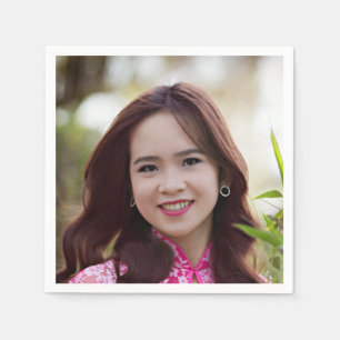 Serviette En Papier Visage photo Selfie   Fun Party