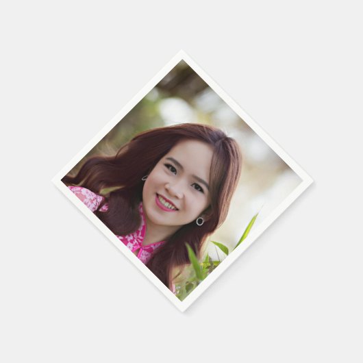 Serviette En Papier Visage photo Selfie | Fun Party (Coin)