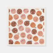 Serviette En Papier Visages et joues pour bébés mignons (Devant)