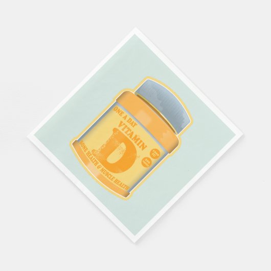 Serviette En Papier Vitamine D capsules santé et bien-être (Coin)