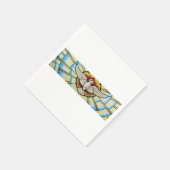 Serviette En Papier vitrail de la colombe du Saint-Esprit (Coin)