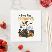 Serviette En Papier Vive Halloween Goose Witch (En situation)