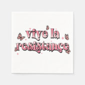 Serviette En Papier Vive la Resistance Napkins (Devant)