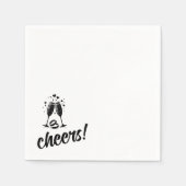 Serviette En Papier Vive le mariage (Devant)