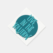 Serviette En Papier Vivez dans la solution | Slogan de rétablissement (Coin)
