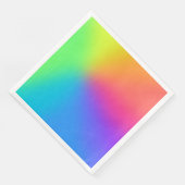 Serviette En Papier Vivid Rainbow Ombre fête d'anniversaire (Coin)