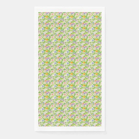 Serviette En Papier Vivons comme des fleurs (Devant)