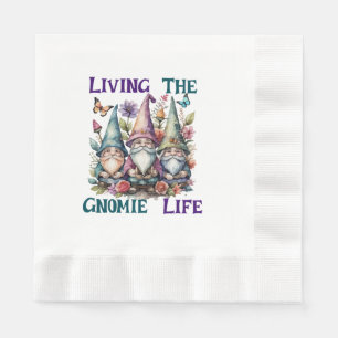 Serviette En Papier Vivre La Vie Gnome