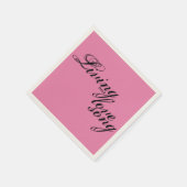 Serviette En Papier Vivre notre chanson d'amour (Coin)