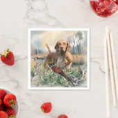 Serviette En Papier Vizsla, Art (En situation)