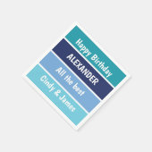 Serviette En Papier Voeux d'anniversaire cool (Coin)
