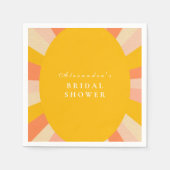 Serviette En Papier Voici La Fête des mariées Sun Retro (Devant)