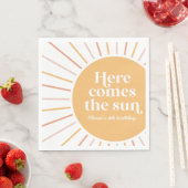 Serviette En Papier Voici l'anniversaire du Soleil Boho (En situation)