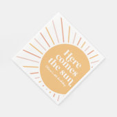 Serviette En Papier Voici l'anniversaire du Soleil Boho (Coin)