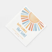 Serviette En Papier Voici le baby shower du garçon soleil (Coin)