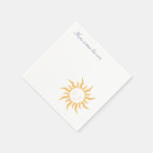 Serviette En Papier Voici le Baby shower fils (Coin)