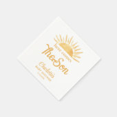 Serviette En Papier Voici Le Baby shower Fils (Coin)